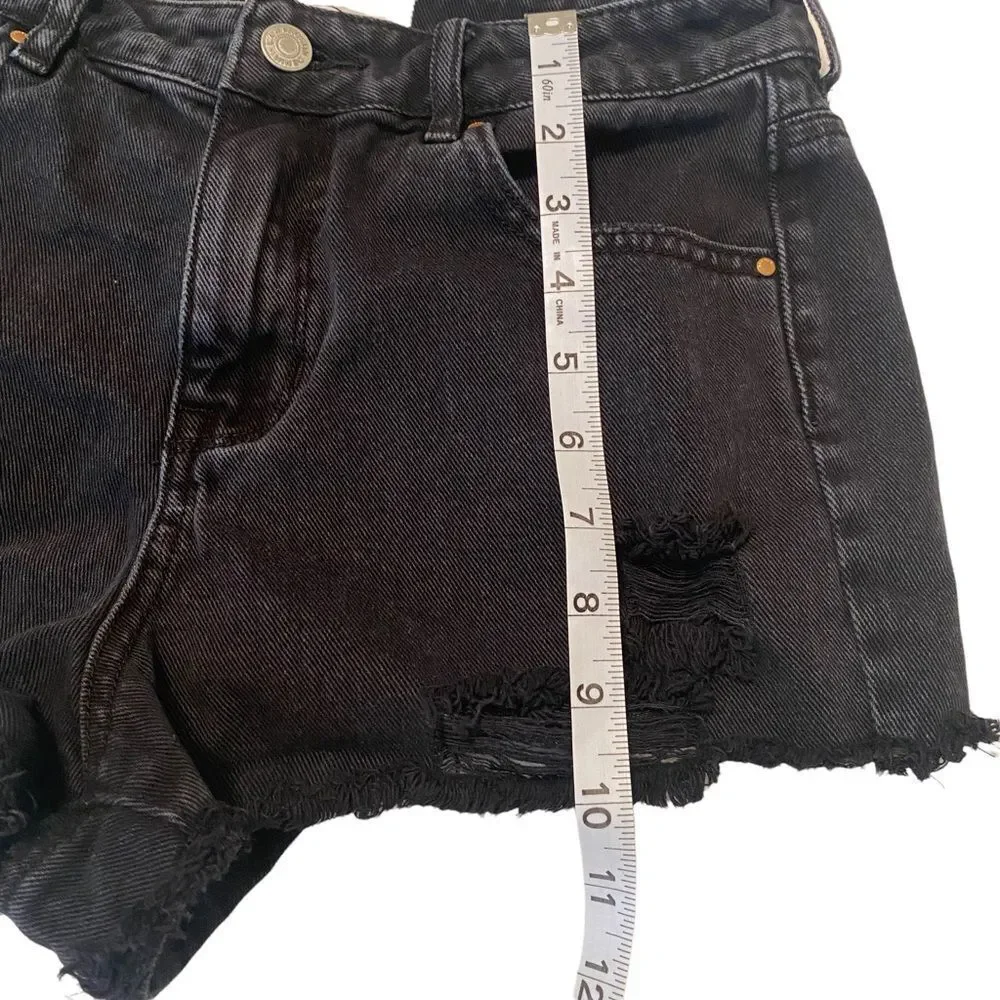 PacSun High Rise Festival Black Shorts Sz‎ 27